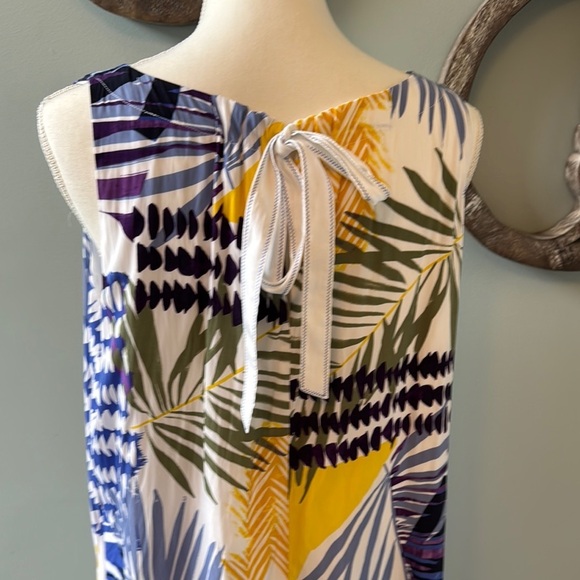 Multicolor Sleeveless Maxi Dress Chico's size 3 - Picture 5 of 8